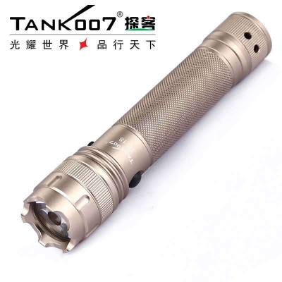 TANK007 TC18V2 CREE XR-E Q5直充超亮手電筒230流明可充電戶外搜索手電