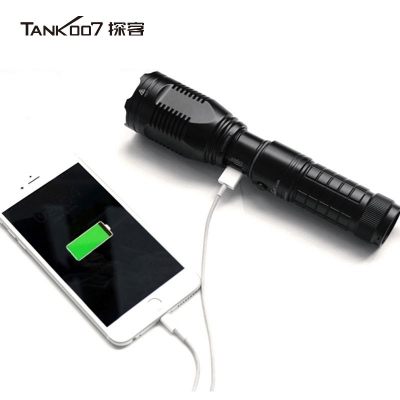 TANK007探客可充電執(zhí)勤，執(zhí)法，巡邏遠射防水戶外超亮LED電筒UC20